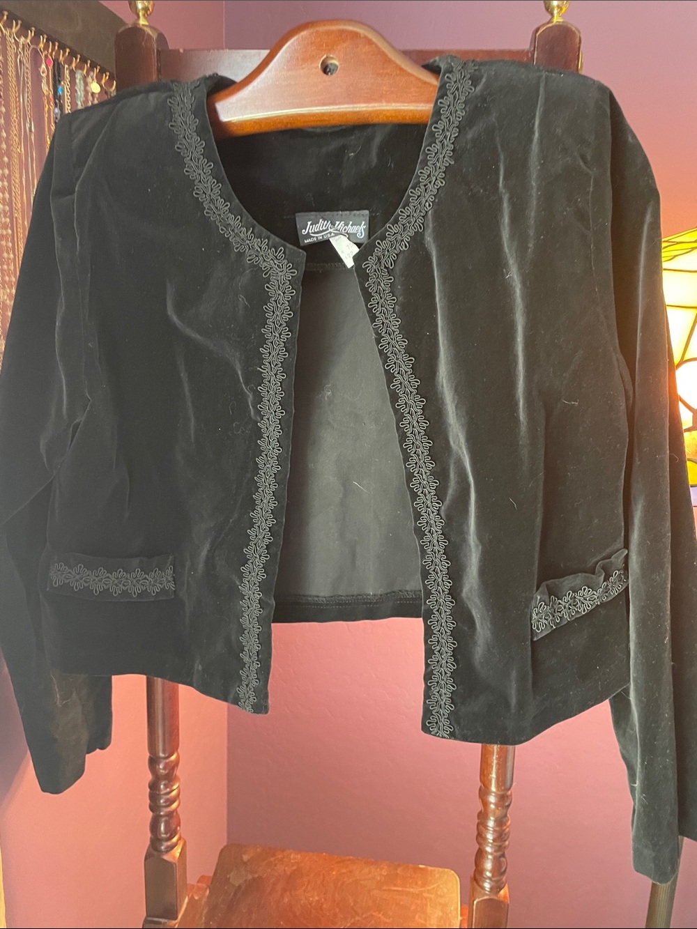 VTG VELVET BOLERO EVENING JACKET